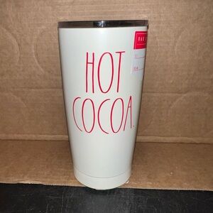 Rae Dunn White and Red Hot Cocoa Tumbler